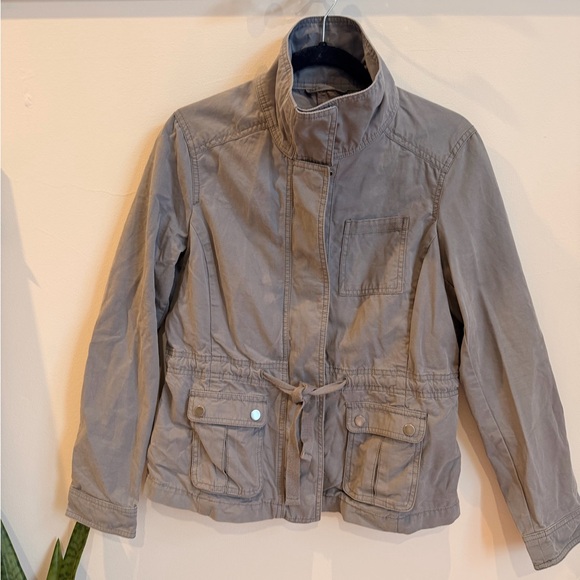 GAP Gray Utility Jacket small - Picture 2 of 3